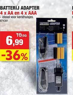 Hubo Batterij adapter aanbieding