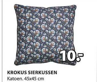 Jysk Krokus sierkussen aanbieding