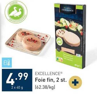 ALDI Excellence foie fin aanbieding
