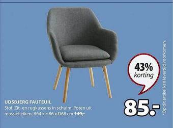 Jysk Udsbjerg fauteuil aanbieding