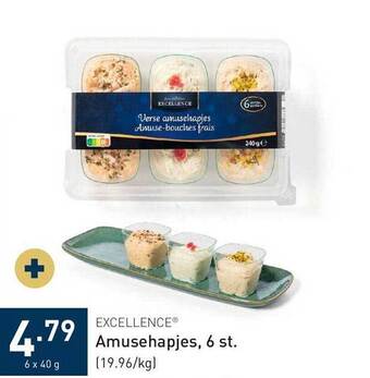 ALDI Excellence amusehapjes aanbieding