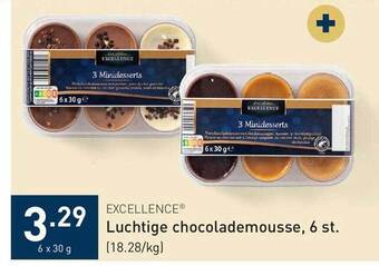 ALDI Excellence luchtige chocolademousse aanbieding