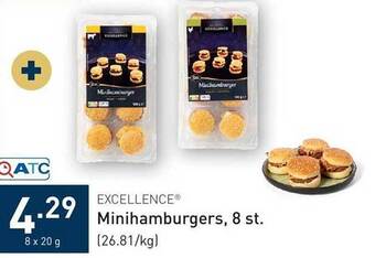 ALDI Excellence minihamburgers aanbieding