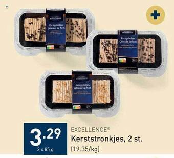 ALDI Excellence kerststronkjes aanbieding