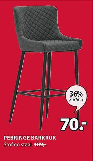 Jysk Pebringe barkruk aanbieding