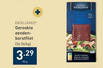 ALDI Excellence gerookte eendenborstfilet aanbieding