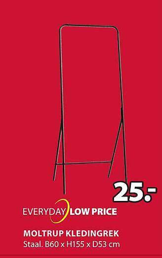 Jysk Moltrup kledingrek aanbieding