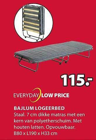 Jysk Bajlum logeerbed aanbieding