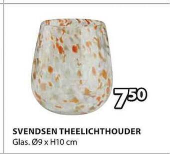 Jysk Svendsen theelichthouder aanbieding