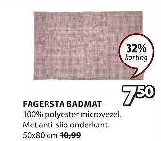 Jysk Fagersta badmat aanbieding