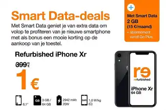 Orange Refurbisched iphone xr aanbieding