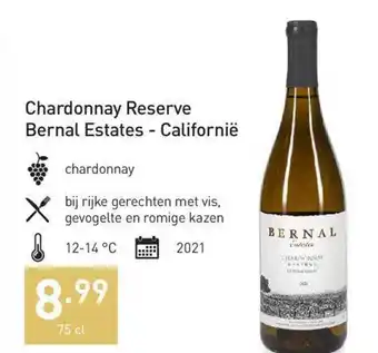 ALDI Chardonnay reserve bernal estates aanbieding