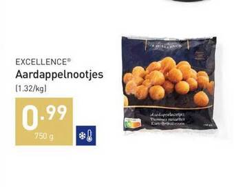 ALDI Excellence aardappelnootjes aanbieding