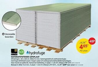 Brico Waterafstotende gipsplaat aanbieding