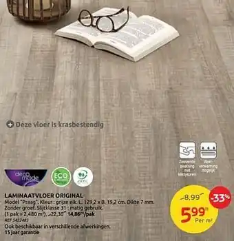 Brico Laminaatvloer original vloer original model praag aanbieding