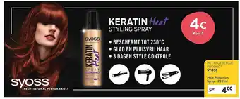 Di Syoss keratin heat styling spray aanbieding