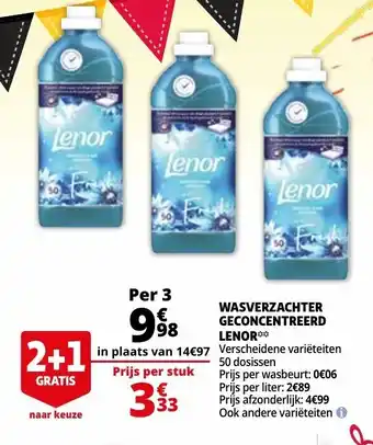 Wasverzachter Geconcentreerd Lenor