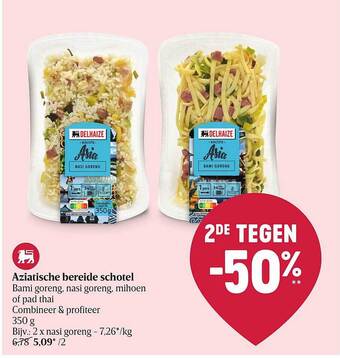 Delhaize Aziatische bereide schotel aanbieding