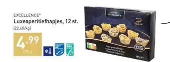 ALDI Excellence luxeaperitiefhapjes aanbieding
