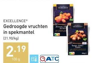 ALDI Excellence gedroogde vruchten in spekmantel aanbieding