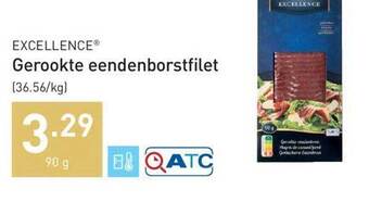 ALDI Excellence gerookte eendenborstfilet aanbieding
