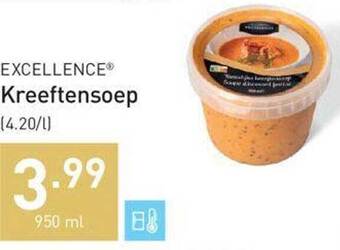 ALDI Excellence kreeftensoep aanbieding