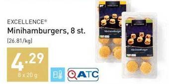 ALDI Excellence minihamburgers aanbieding