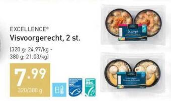 ALDI Excellence visvoorgerecht aanbieding
