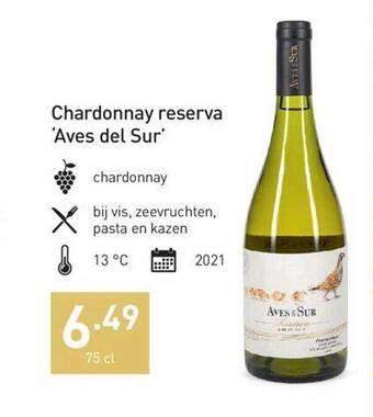 Chardonnay reserva aves del sur