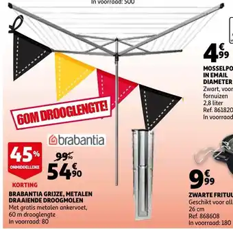 Brabantia Grijze, Metalen Draaiende Droogmolen