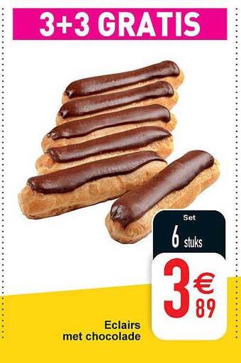 Cora Eclairs met chocolade aanbieding