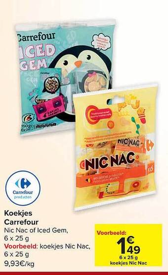 Carrefour Koekjes aanbieding