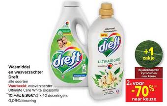 Carrefour Wasmiddel en wasverzachter dreft aanbieding