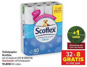 Carrefour Toiletpapier scottex aanbieding