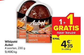 Carrefour Wildpaté aubel aanbieding