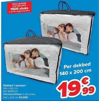 Carrefour Dekbed 1 persoon aanbieding
