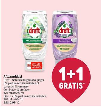 Delhaize Afwasmiddel dreft aanbieding