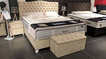 Boxspring gold met matras lucca-160x200 cm