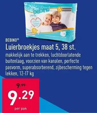 ALDI Luierbroekjes maat 5 17kg aanbieding