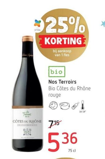 Nos terroirs bio cotes du rhone rouge