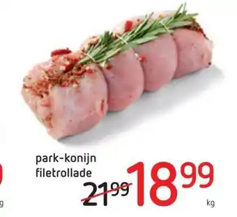 Spar Colruyt Park-konijn filetrollade per kg aanbieding