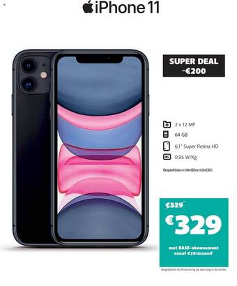 Base Iphone 11 aanbieding