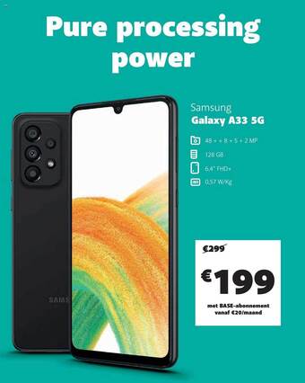 Base Samsung galaxy a33 5g aanbieding