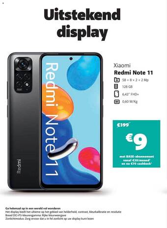Base Xiaomi redmi note 11 aanbieding