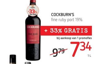 Cockburn's fine ruby port 19%