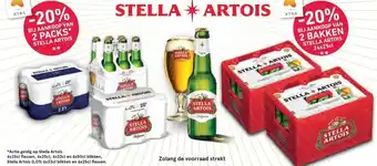 Spar Colruyt Stella Artois 6x25cl flessen aanbieding