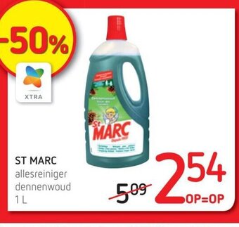 Spar Colruyt St marc allesreiniger dennenwoud 1L aanbieding