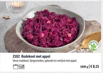 Rodekool met appel
