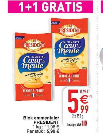 Cora Blok emmentaler president aanbieding