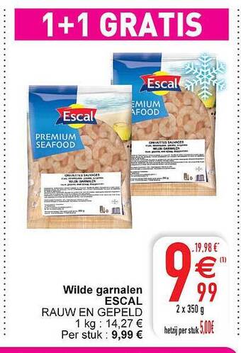 Cora Wilde garnalen escal aanbieding